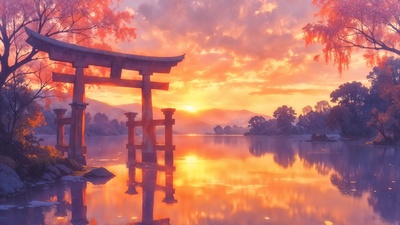 anime-sunset-serenity-by-the-lake-backiee-4K.jpg